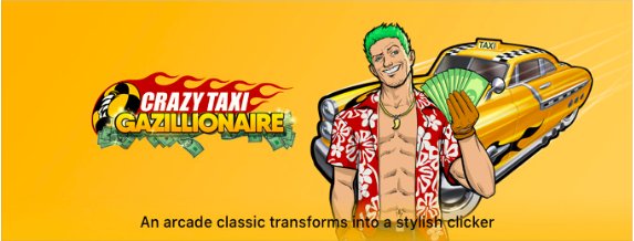 tapjoy's tweet photo. Nice job on the Editor's Choice feature @SEGA! Check out #CrazyTaxi Gazillionaire in the app store: https://t.co/WeQayphKao https://t.co/AGPah2LNTl