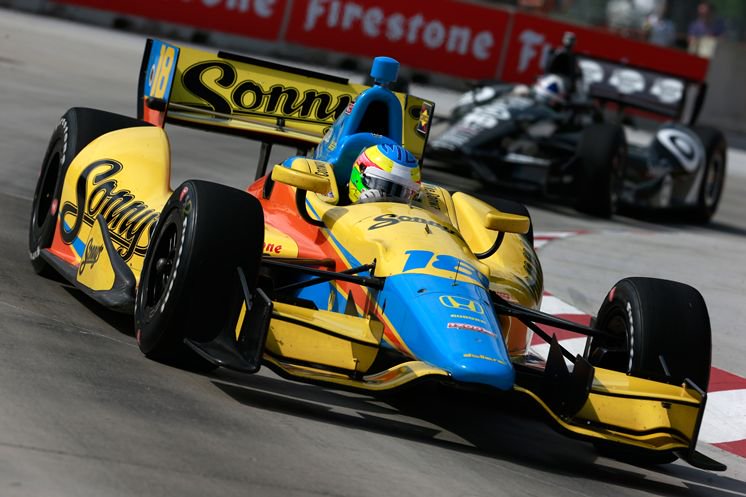 2013 #DetroitGP. Mike Conway (Dale Coyne Racing Dallara-Honda DW12) dominates at Belle Isle, and wins by 13 seconds over Ryan Hunter-Reay! © Getty