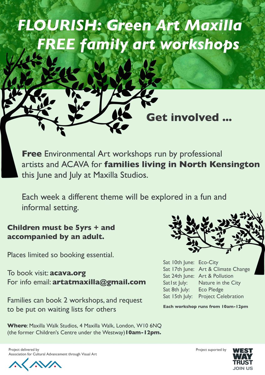 LisaKNash's tweet photo. Free family arts workshop Eco-City 10th June 10-12pm at #Maxilla with @ACAVAarts artist Emmy Lopes: https://t.co/oeEIgdTNnG @WestwayTrust https://t.co/ZxPiXdJv1I