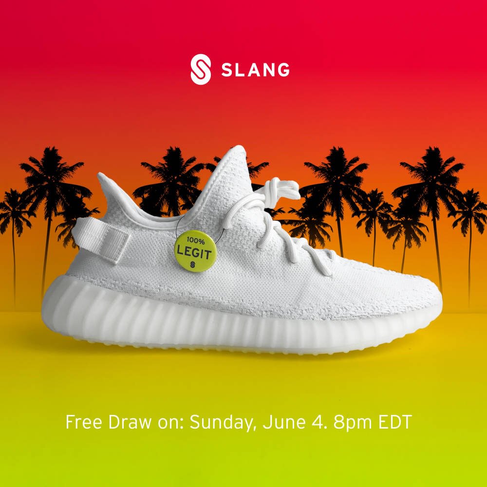 J0canada's tweet photo. Win this "Yeezy 350 V2 Cream White" in the free weekly draw on Slang · https://t.co/dhjOsDSrsd https://t.co/YaDiR8JUmu