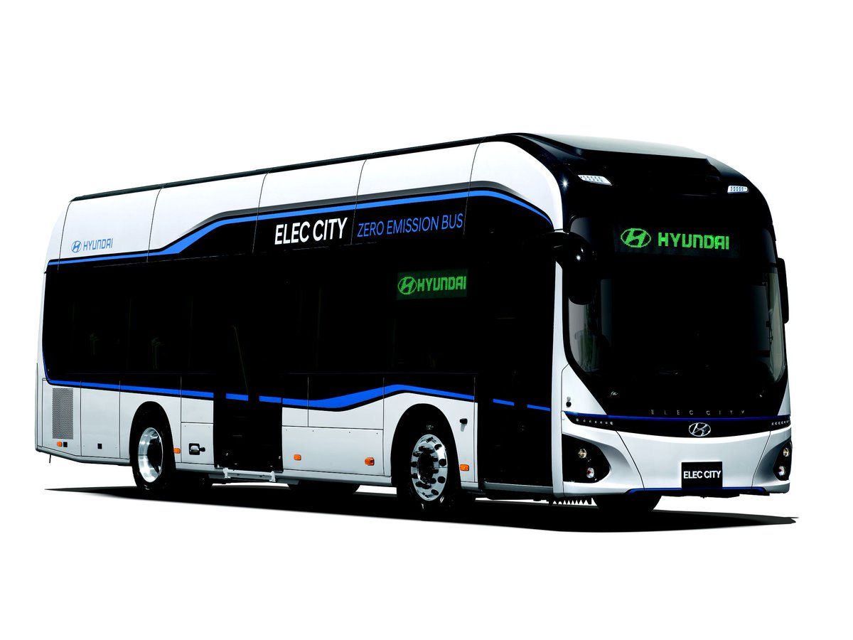 Hyundai’s new electric bus has 180 miles of range and fully charges in