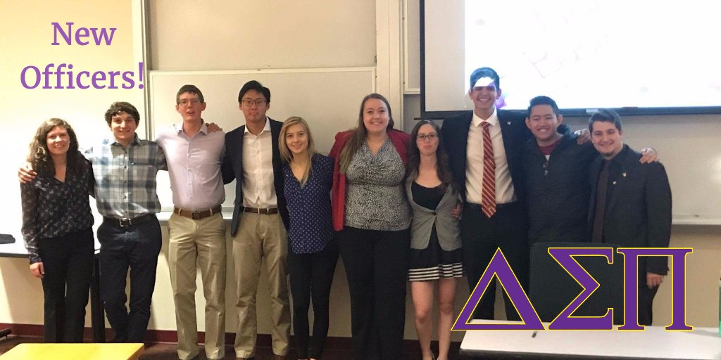 Welcome new officers! #DSP #AlphaNu