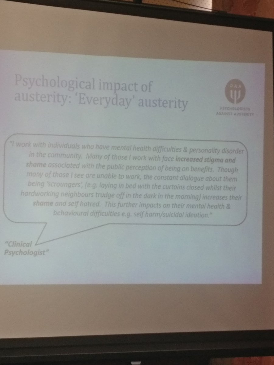 PAAMidlands's tweet photo. A quote from our "everyday austerity" blog highlighting the psychological impact of austerity https://t.co/JIhkyJTH5l