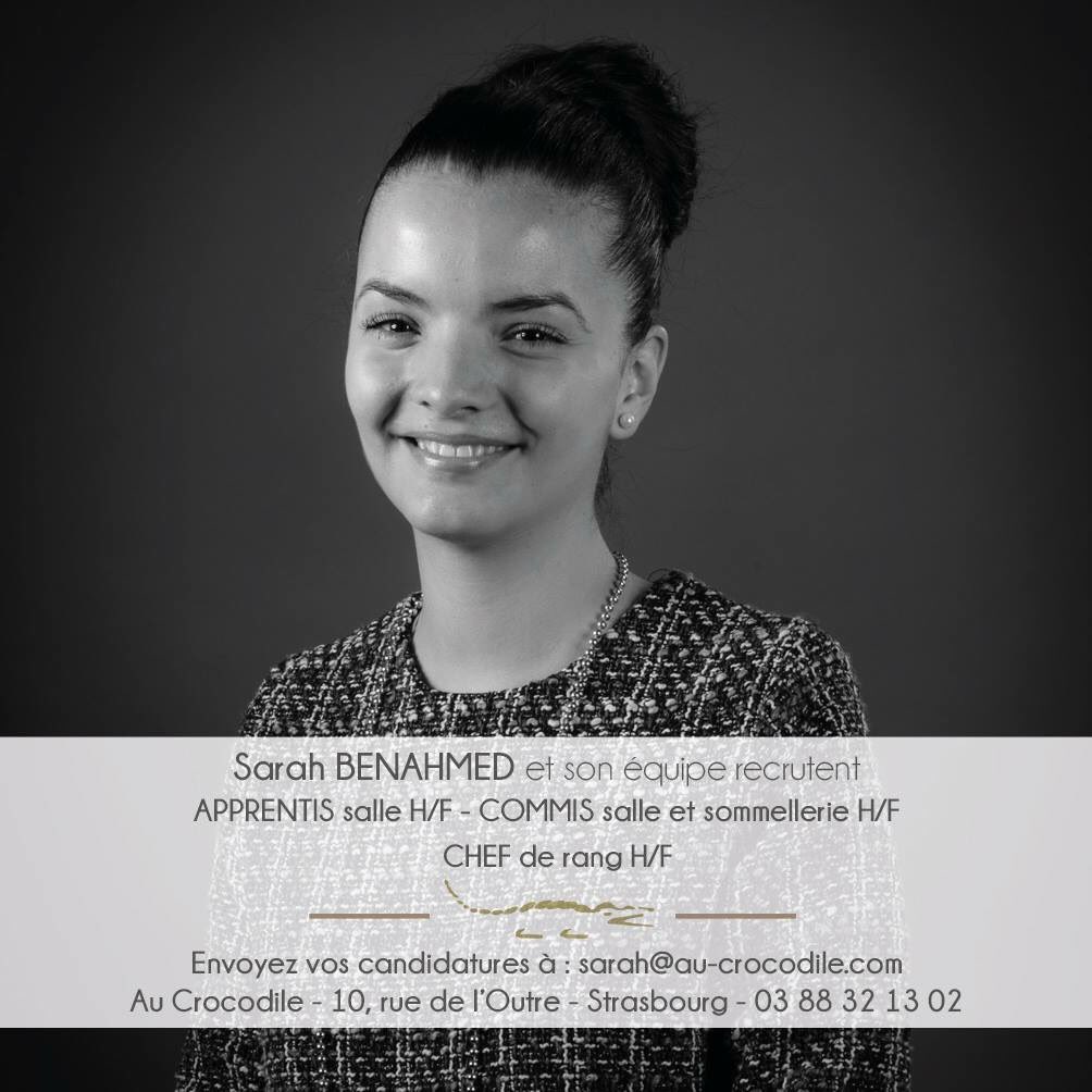 aucrocodile67's tweet photo. L'équipe du restaurant #AuCrocodile recherche : APPRENTIS salle H/F - COMMIS salle et sommellerie H/F - CHEF de rang H/F https://t.co/pzRG3aBiTd