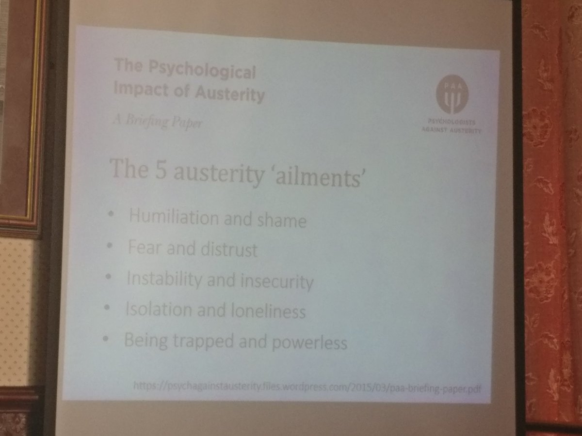PAAMidlands's tweet photo. How austerity impacts our psychological wellbeing... For further information read the full briefing paper here: https://t.co/PoXOwfR3rD https://t.co/sDJUOuaNkn