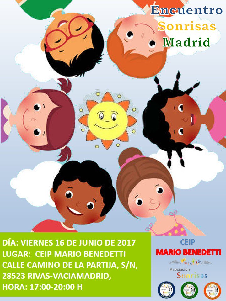 Asc_SONRISAS's tweet photo. Anota fechas #7Junio #Leganés #16Junio #Rivas #20Junio @HospitalLaFe #Valencia te lo vas a perder? ven a conocernos @Sonrisas_Azules https://t.co/V9HtwdMMxu