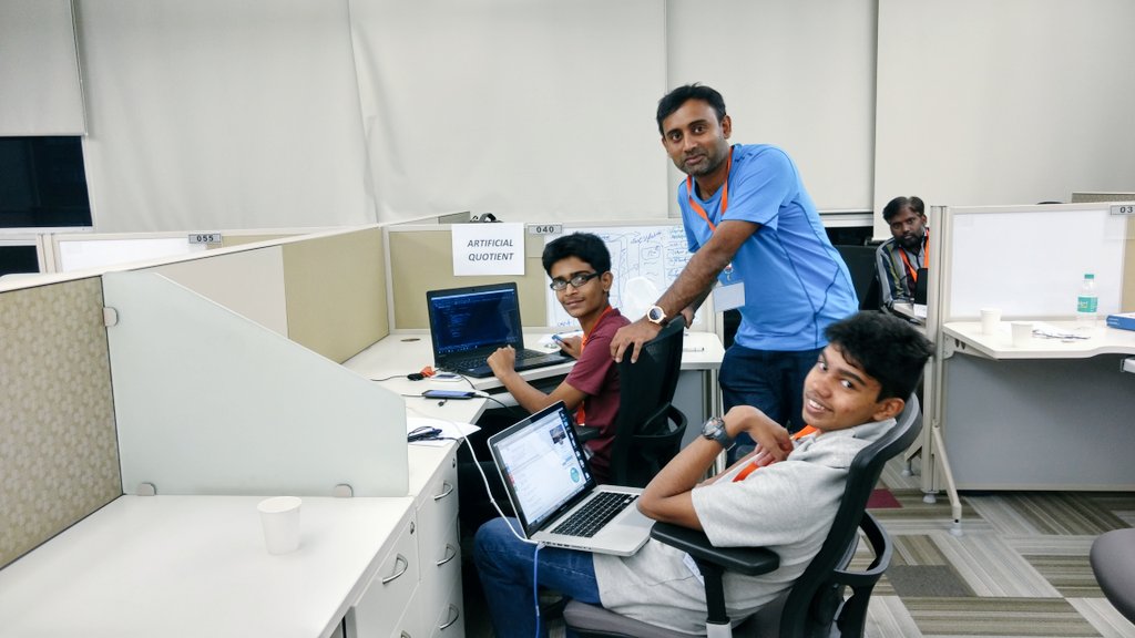 amol_kulk's tweet image. Teams at work. #MidnightCoding with loads of #fun & #music. 11.57 PM IST Reporting #live from our #Bengaluru office. #CognitiveIoTBuild