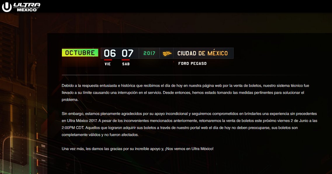 Vendo_Boletos's tweet photo. Comunicado de Ultra México para la venta de boletos https://t.co/CCvPjXgJ1s