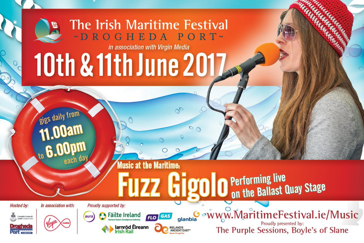 Can't wait to see <a href="/FuzzGigolo/">Fuzz Gigolo</a> rocking <a href="/maritimefest/">IrishMaritimeFest</a> 2017. Check out the full music line-up: maritimefestival.ie/music/