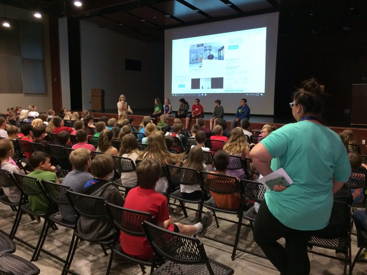 Next year's WEB leaders welcoming next year's 6th graders to IMS. #WEB, #IISSFAS