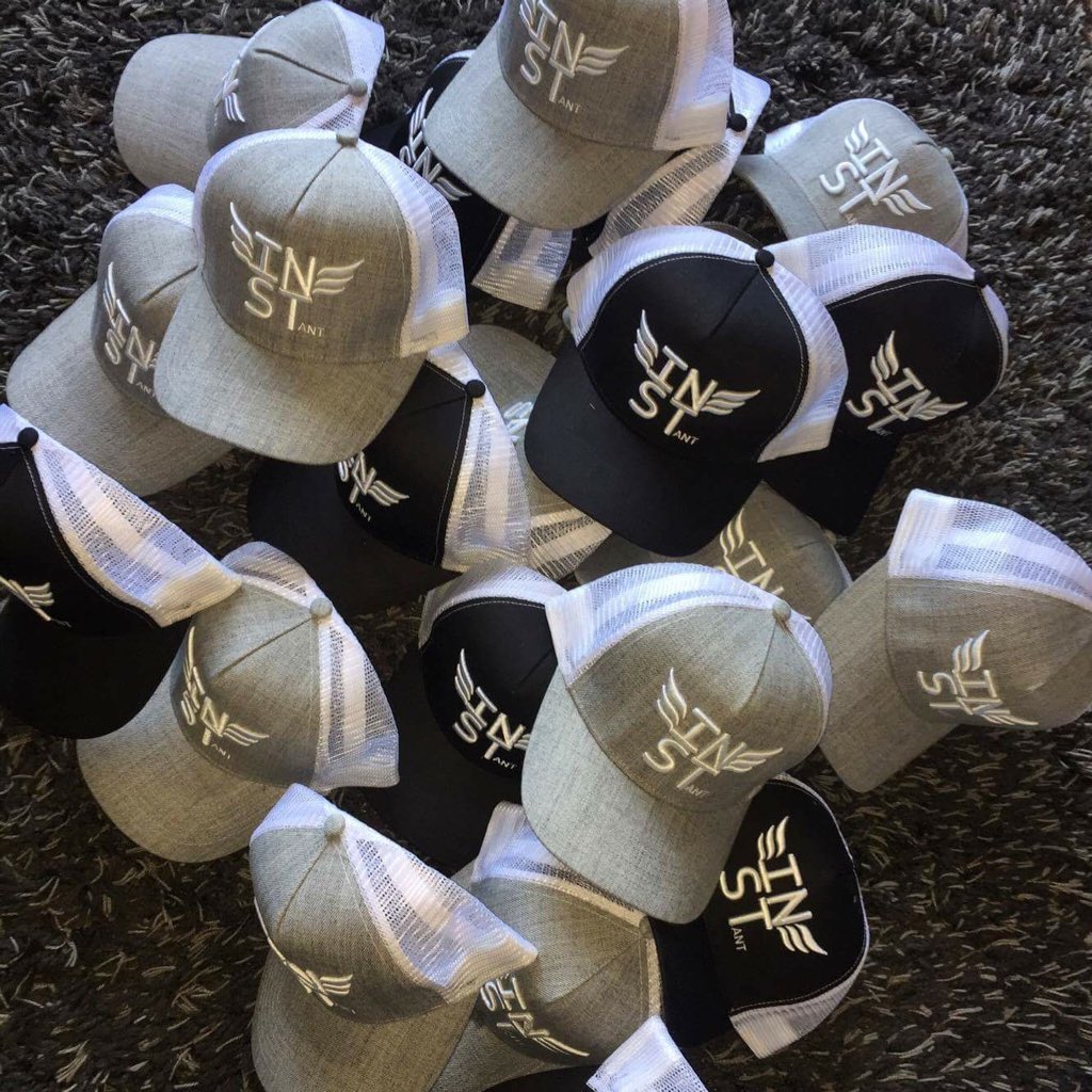 instantclo's tweet image. The countdown is on- 2 days until we drop our @instantclo trucker caps in grey and black
(3rd of June). LIMITED STOCK WILL BE AVAILABLE!