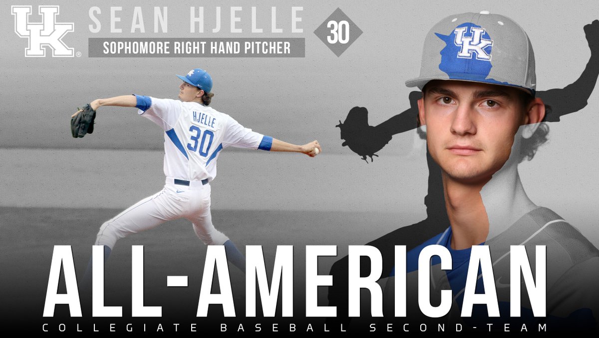 UKBaseball's tweet photo. .@Hjellebean will get the ball in our NCAA Tournament opener on Friday. Today he was named Second-Team All-American by @CBNewspaper! https://t.co/cevA3YVzyk
