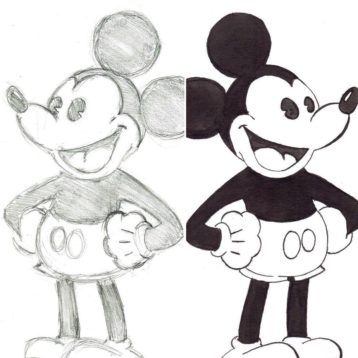 Mandthedoodles's tweet photo. Mirror Mouse. #doodle #dessin #drawing #draw #MickeyMouse #illustration #Doodles https://t.co/xfm7dFJ7RB
