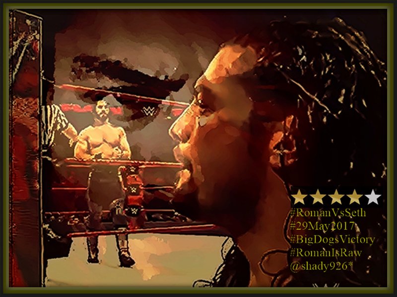 Shady926's tweet photo. #Roman #RomanEmpire #RomanIsRaw #RomanVsSeth #29May2017 #MeltzerRatesMatches #RarelyRawOrSmackdown #RomanSeth #4StarRating #RomansVictory https://t.co/jQvshDdC5a