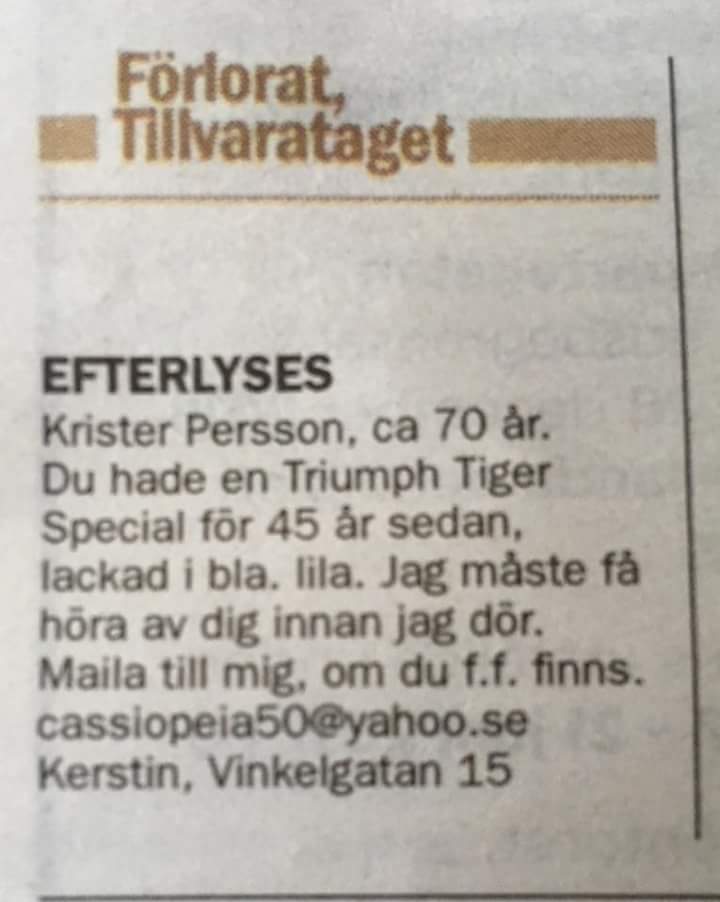 stakmaskin's tweet photo. Om det är på riktigt hoppas jag sociala media kan göra lite nytta och hjälpa dem hitta varandra! https://t.co/hOviiNbDP2