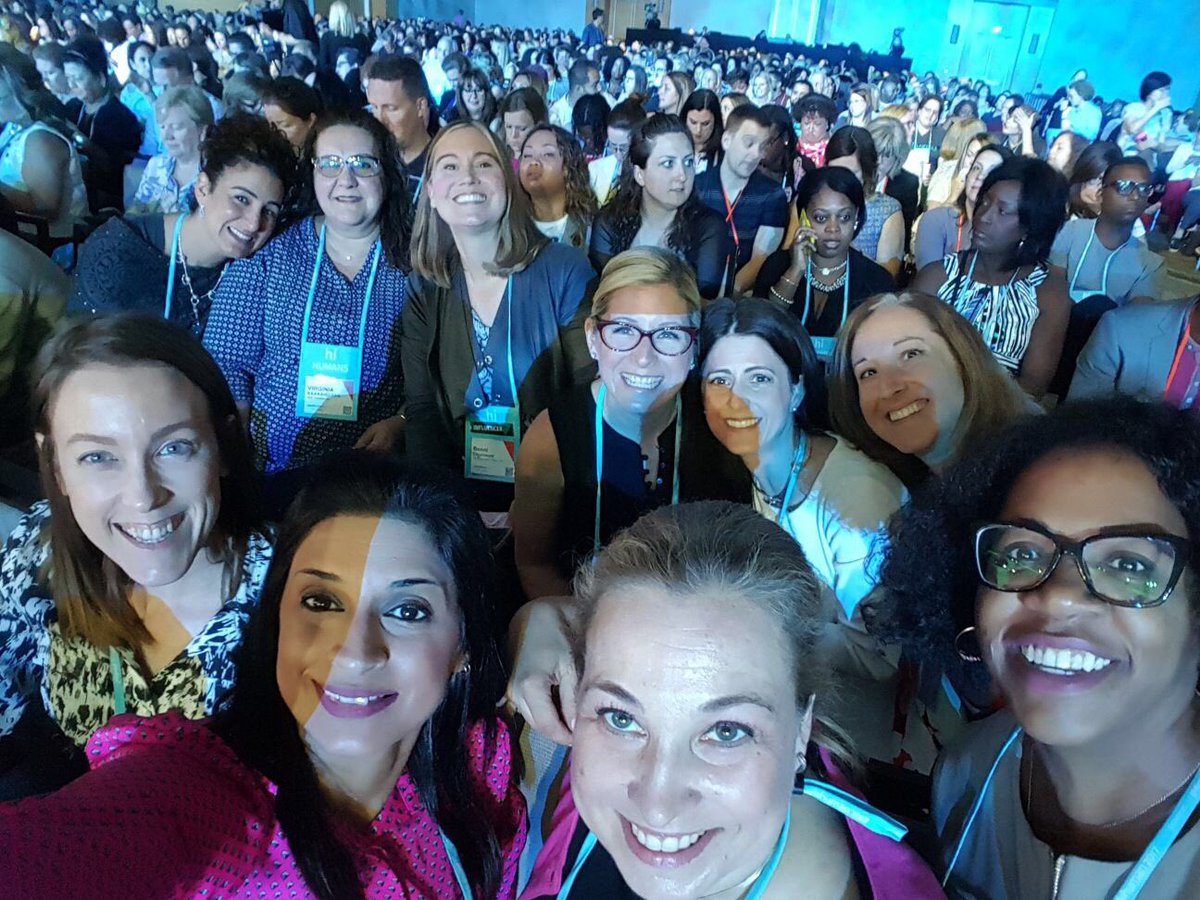 sherrirossi's tweet photo. Here's most of our #canadiancrew waiting for the big event. #WorkHuman https://t.co/Wb8HUzHfEQ