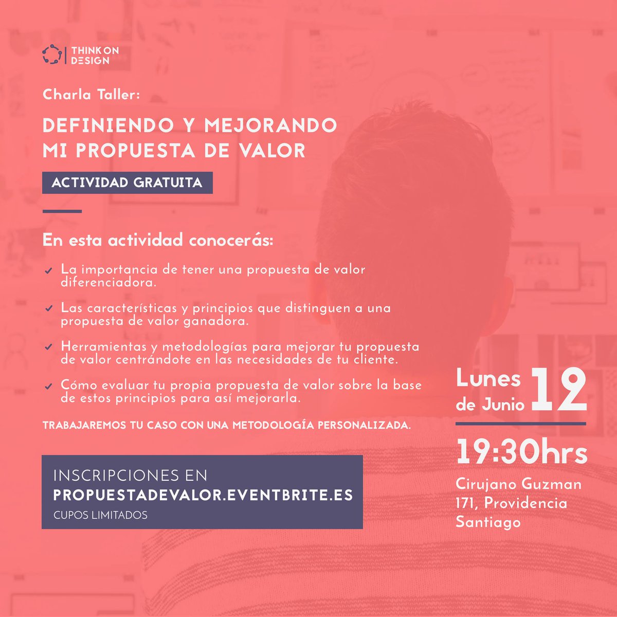 ThinkOnDesignHQ's tweet photo. Te invitamos a nuestra charla "Definiendo y mejorando mi propuesta de valor" entradas aquí: https://t.co/bKROFkgApu #ItsFree #CuposLimitados https://t.co/ZzWAJmzrSN