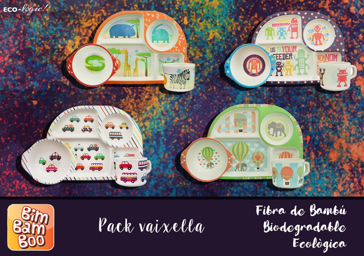 Ecollogic's tweet photo. Les vaixelles #BimBamBoo de @ecoffeeofficial  ja han arribat a l'#ECOlogic ! Ja saps quina escolliràs? :) https://t.co/HVz3toTGDJ