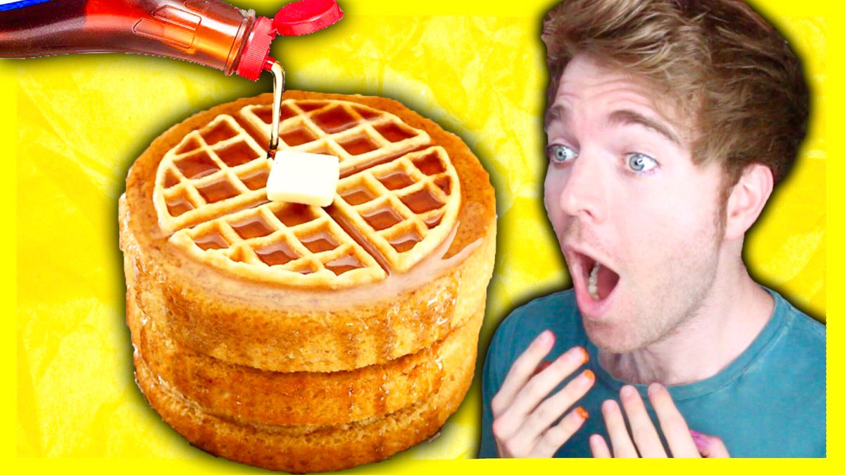 shanedawson's tweet photo. NEW VID!! **GIANT WAFFLE CAKE** https://t.co/ztUa1ZVxmH RT ? :) https://t.co/nqCU2AgYUE