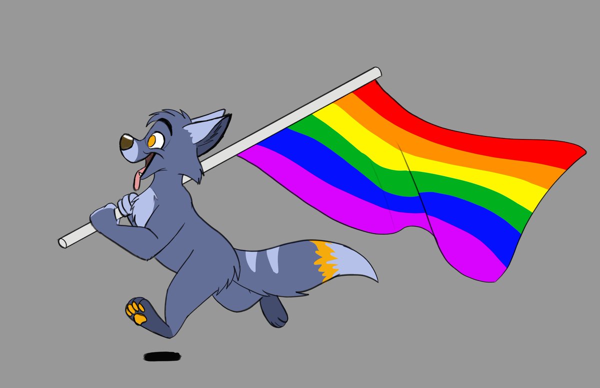 bluewolfanimate's tweet photo. Happy Pride Month everyone! #Pride2017 https://t.co/4tNmLnsO1r