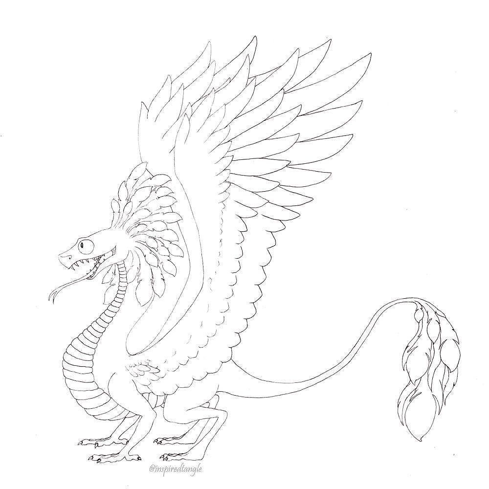 Dragon!

#dragon #feathereddragon #lineart #WIP ift.tt/2qFJ0RR