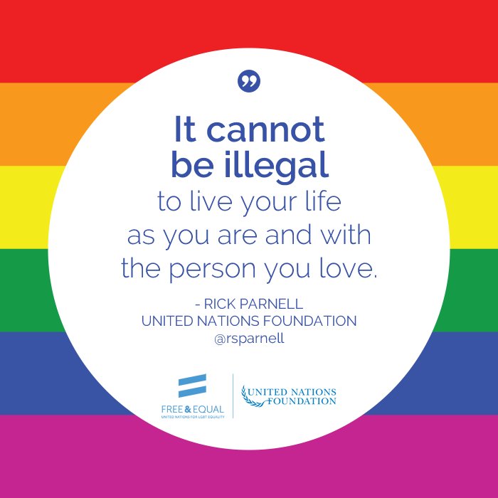 unfoundation's tweet image. Join the movement to secure rights, recognition &amp;amp; respect for #LGBTI individuals everywhere: unfe.org #WearYourPride