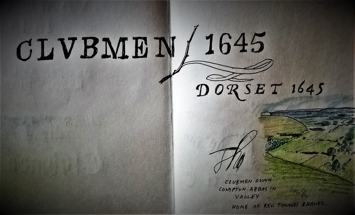 Clubmen1645's tweet photo. All good for June 1st, happy #DorsetDay #StWite #ClubmenDown in #Dorset, a finer place as any in the County. A @StewyART image :) https://t.co/Nh07hHAivj