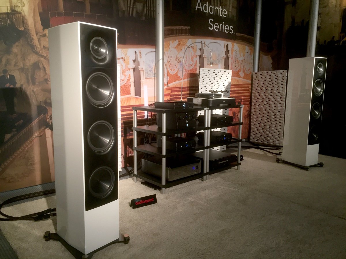HiFiNetworkLtd's tweet photo. Adante system from #Munich #HighEnd2017 featuring a complete set of Alchemy electronics.
#ELAC #ExpectInnovation https://t.co/OxjfxHuOcL
