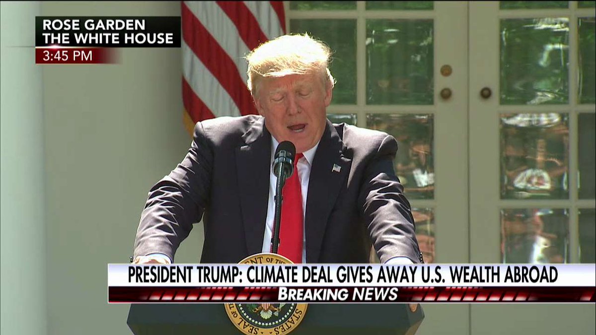 FoxNews's tweet photo. .@POTUS: "14 days of carbon emissions from China alone would wipe out the gains... from America's expected reductions in the year 2030." https://t.co/wJjOVLlxCU