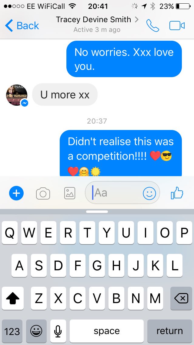 Ever the competitive <a href="/shotydevine/">tracey devine smith</a> arguing who loves the other more 😂😂😂