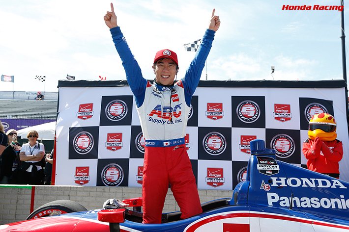 zdravkost's tweet photo. On this day in the 2014 #DetroitGP, Takuma Sato claimed his 5th career IndyCar pole position—once again showing his street course mastery 🇯🇵
Driving for A.J. Foyt Racing, it was a proud moment for the legendary team. #SatoSan ✊
📸: Honda https://t.co/TsI9AzZ3L3