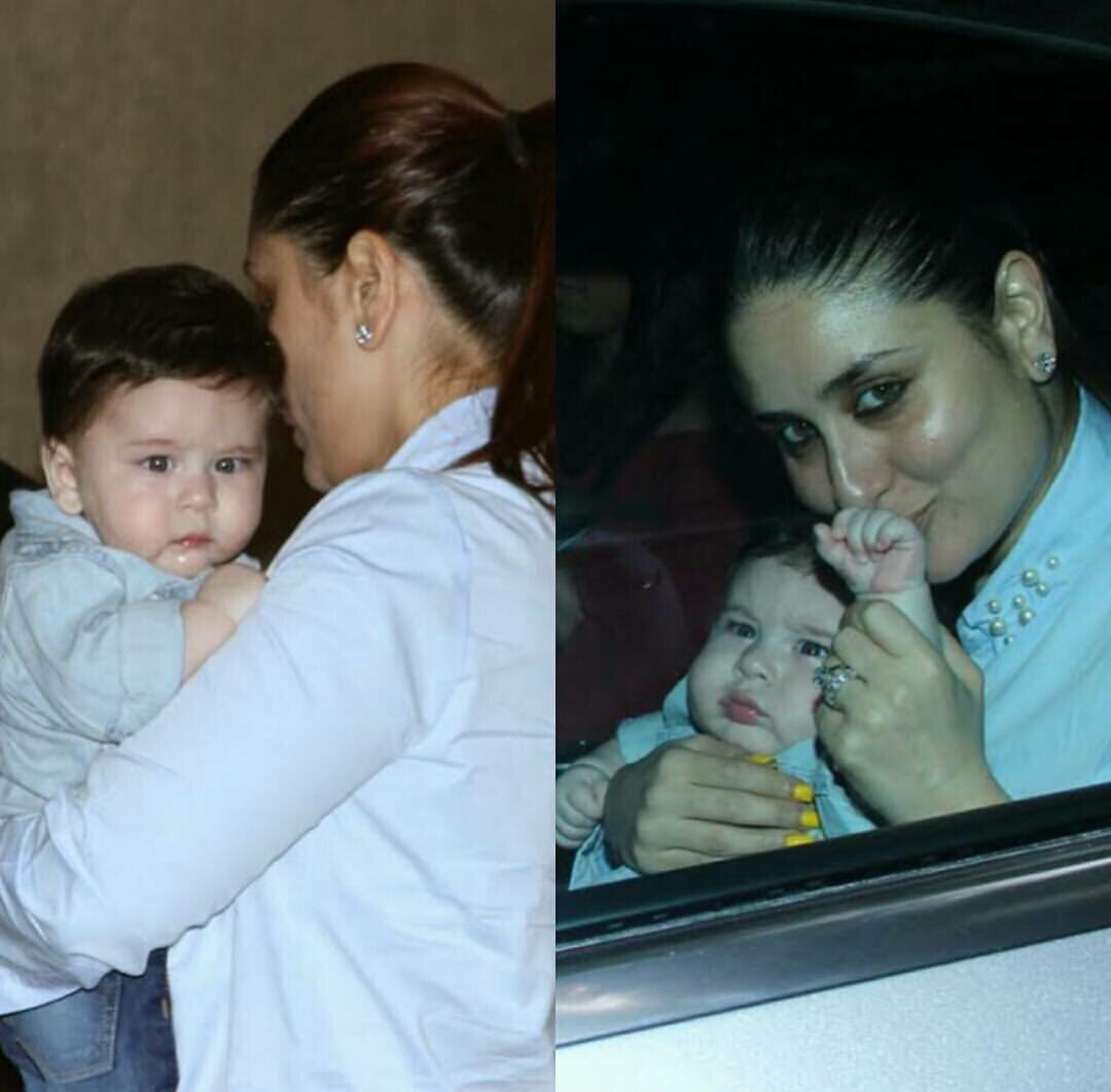 KareenaK_FC's tweet photo. RT if you can't get over this adorable mother-son duo! #Kareena #TaimurAliKhan https://t.co/hXLflIlJ1g