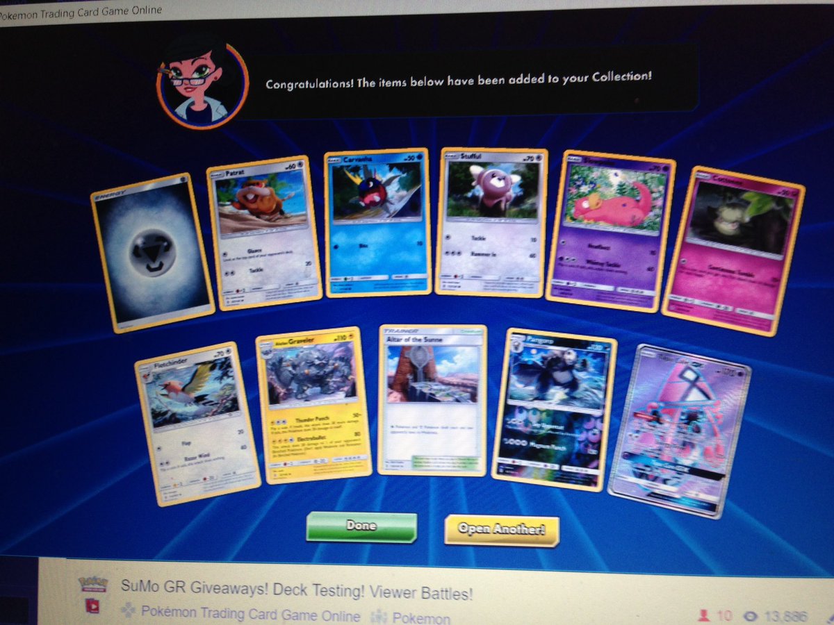 MrMrsPokemon's tweet photo. Thanks to everyone who came out to the day stream. We will be back tonight around 8pm est! #ptcgo #awesomepulls #giveaways https://t.co/w4diwqbpTJ