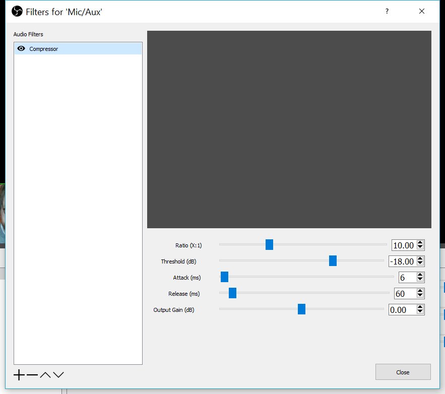 Ryan Letourneau Any Obs Users Want To Send Me An Image Of Their Mic Compressor Settings In Obs I Sound Like An Old Timey Radio Announcer Rn