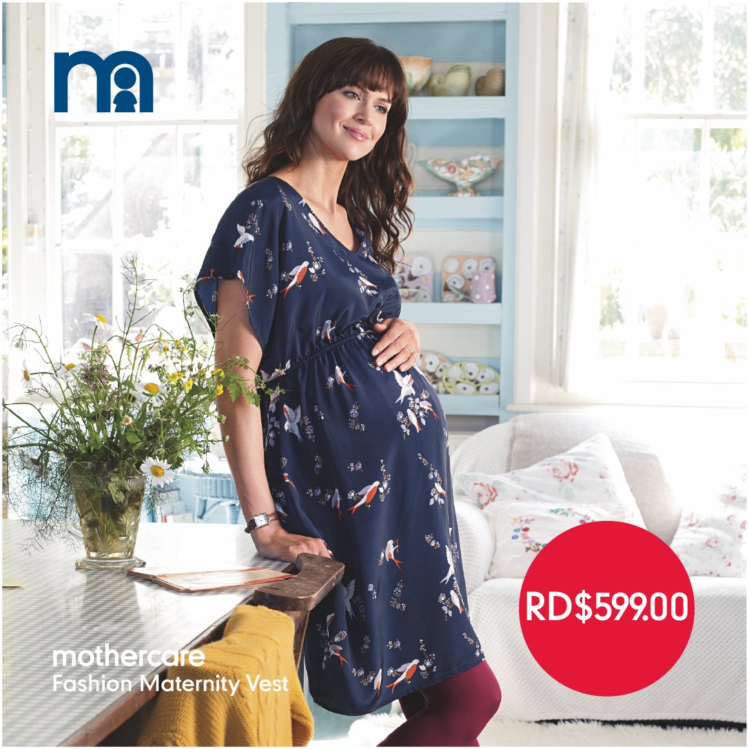 MothercareDO's tweet photo. ¡Vestido hermoso para que uses durante tu embarazo! #SALEmothercare https://t.co/cPjm3Ou88y