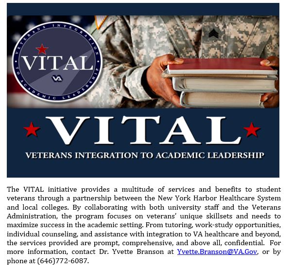 QCVets's tweet image. VITAL Peer mentors will be onsite Friday 6/9 (11AM-2PM) SU320 providing FREE services! #CUNYVets2017 #VA