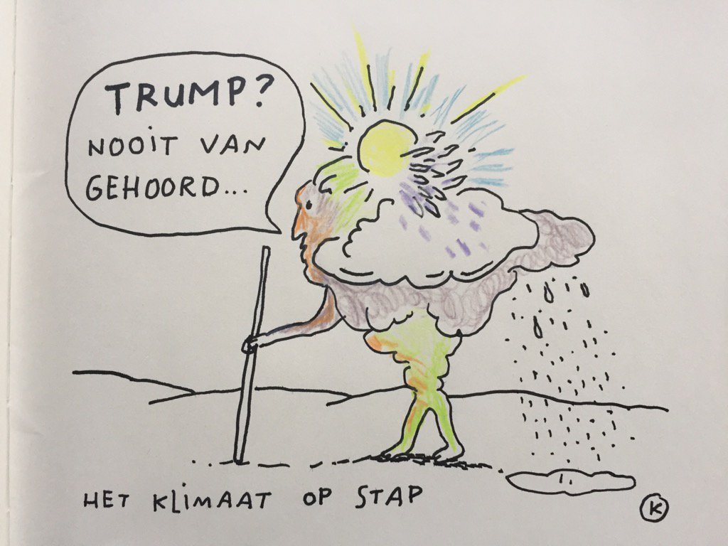 Het klimaat op stap #Trump