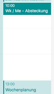 confluencepoint's tweet image. @busymac Is there a way to display the end time in week view? #busycal #support #help