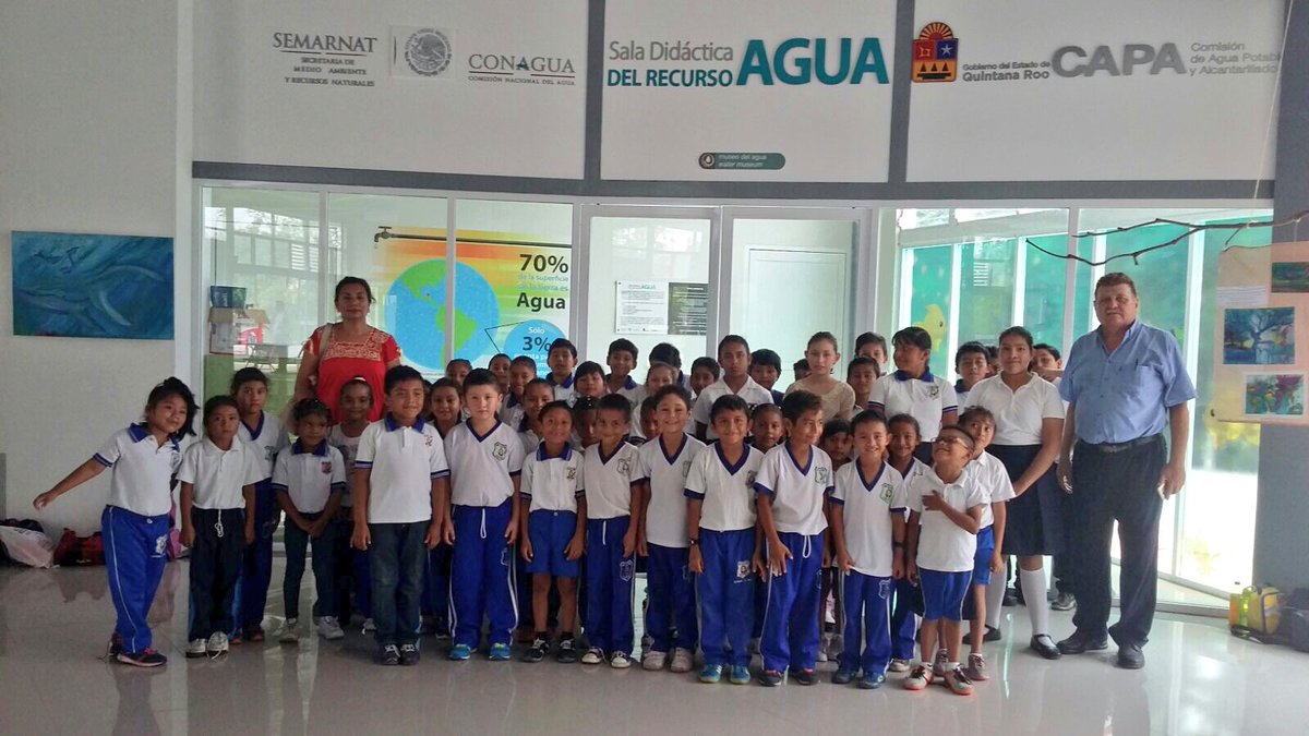 CAPAQRoo's tweet photo. #CulturaHídrica 🌎 Actividades en nuestra Sala Didáctica del Recurso Agua #Cozumel con Esc. Prim. Benito Juárez @CarlosJoaquin @GerardoMoraX https://t.co/1wTgLsYUUg