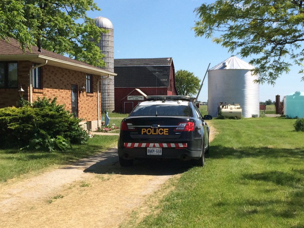 JohnJHutton1's tweet photo. OPP is currently at 175 County Rd. 42 searching for a missing person. More information to follow. @AM800News #cklw https://t.co/EUaQLO2H0y