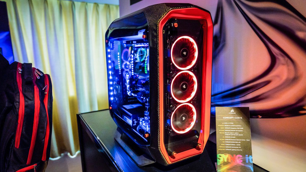 Newegg's tweet image. .@CORSAIR debuts two concept PCs and new lighting and cooling options at #COMPUTEX2017 ► owl.li/fvD230ceMsT