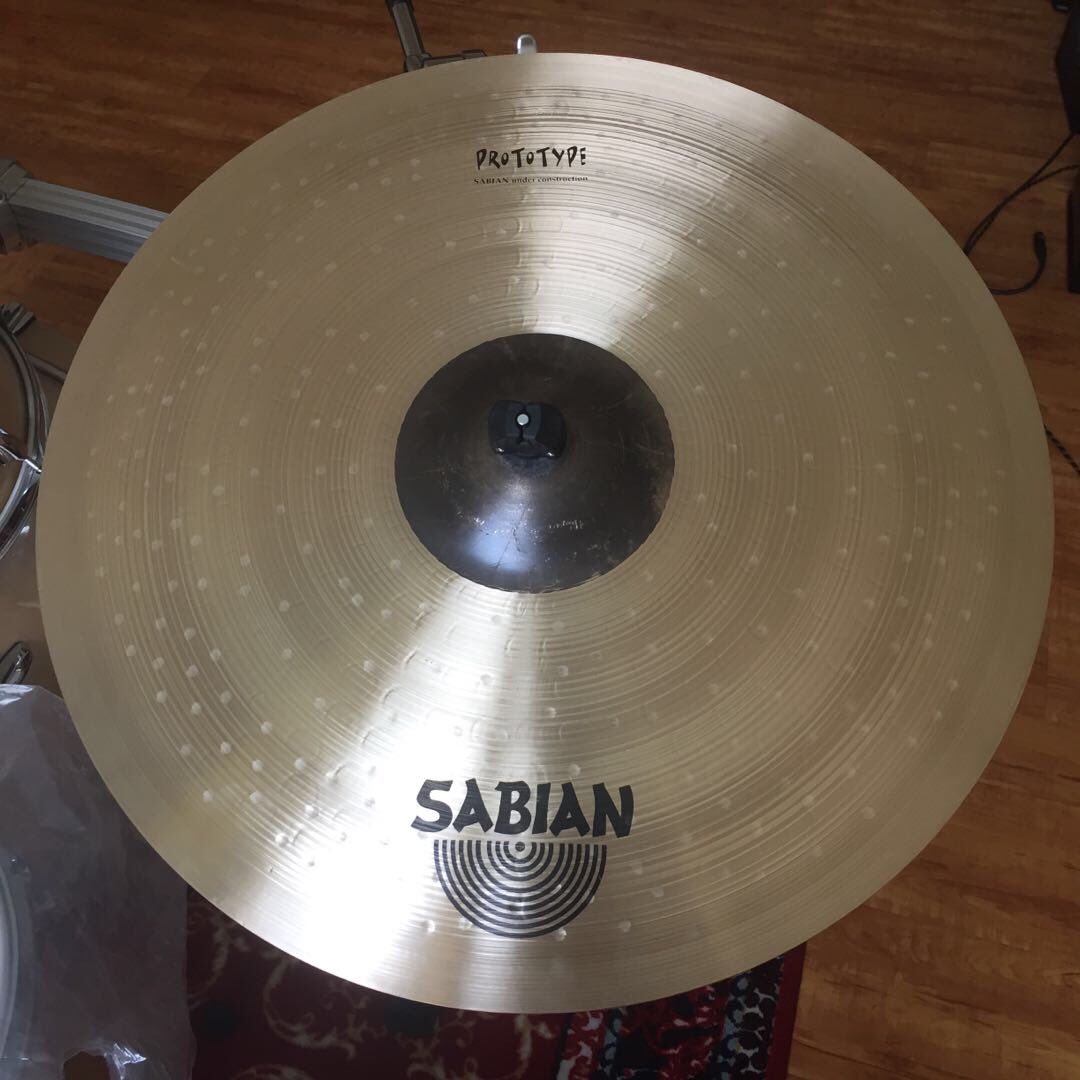 My own cymbal !The cymbal is prototype AAX 21' Ride with master hand hammered!Sounds fantastic!Thanks @SABIAN_Vault