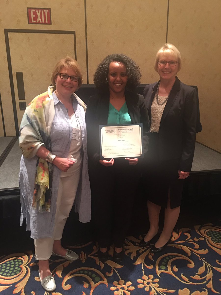 ChancellorDPH's tweet photo. UVa-Wise Chief of Staff, Huda Aden receives certificate as she completes #VANetwork #SrLeadershipSeminar. https://t.co/FsB29j1oUB