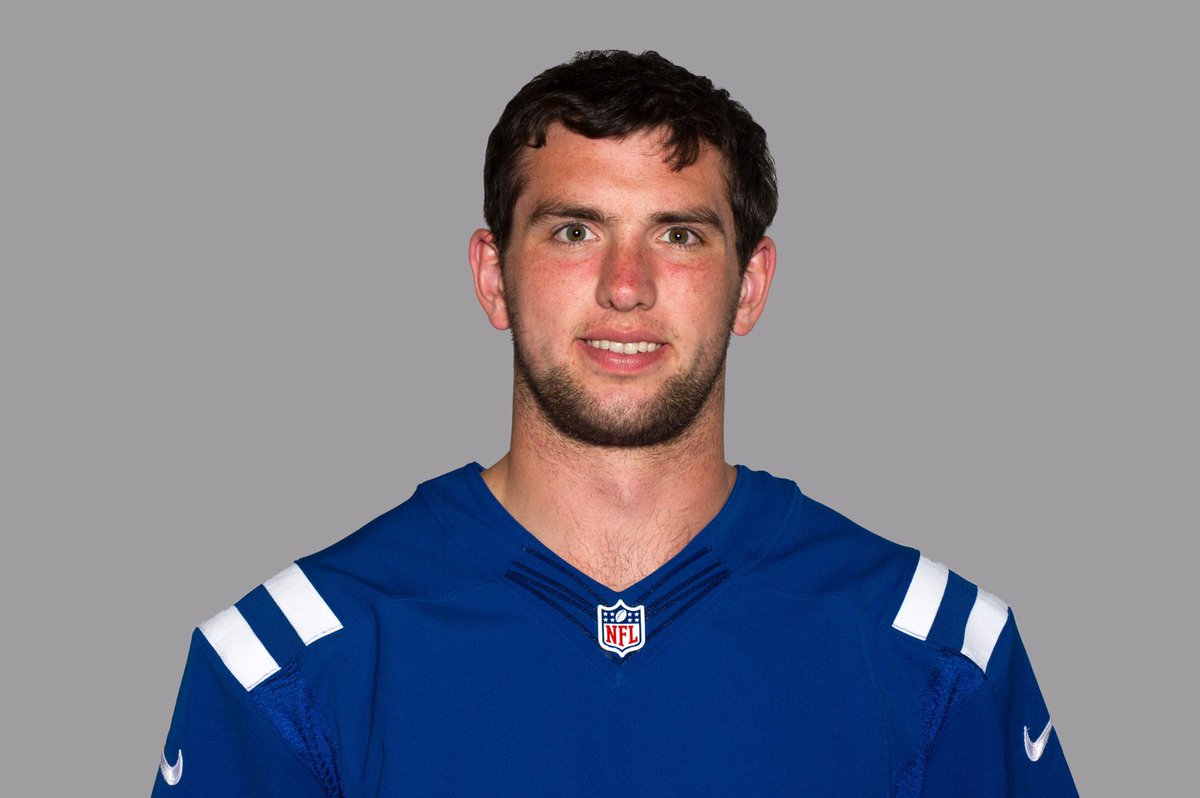 00sNBA's tweet photo. Andrew Luck looks like the kid who puts his mouth all over the water fountain. https://t.co/irobRx3ZUy