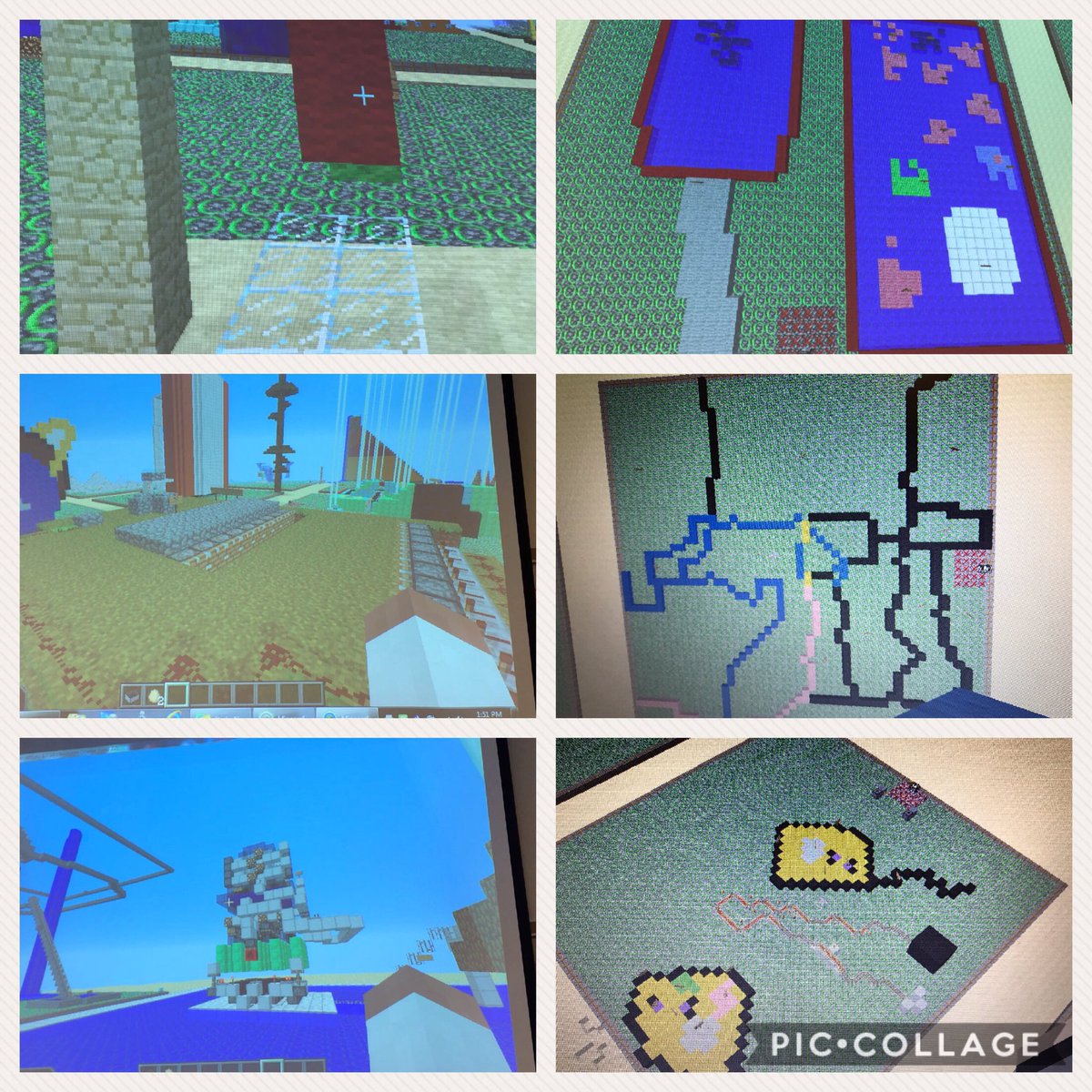 alisia_lucas_TX's tweet photo. #Minecraft #25Build #cells #ecosystems #potentialkinetic #kidsbeingcreative @GRISHAM_MS @RRISD_science https://t.co/XRRzy7VSKv