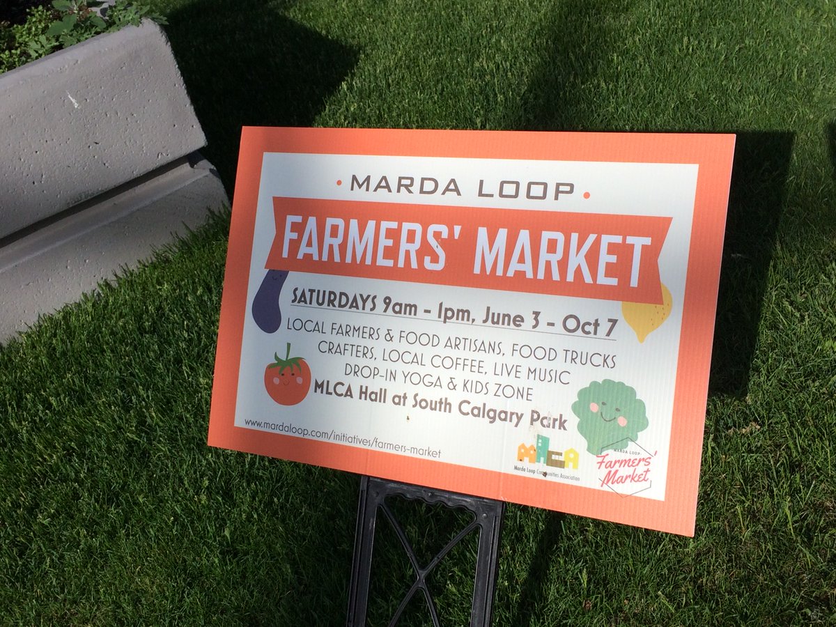 Grand opening of the 2017 Marda Loop Communities Association Farmer's Market -
Saturday June 3 - 9 AM to 1 PM * 3130 16 St. SW