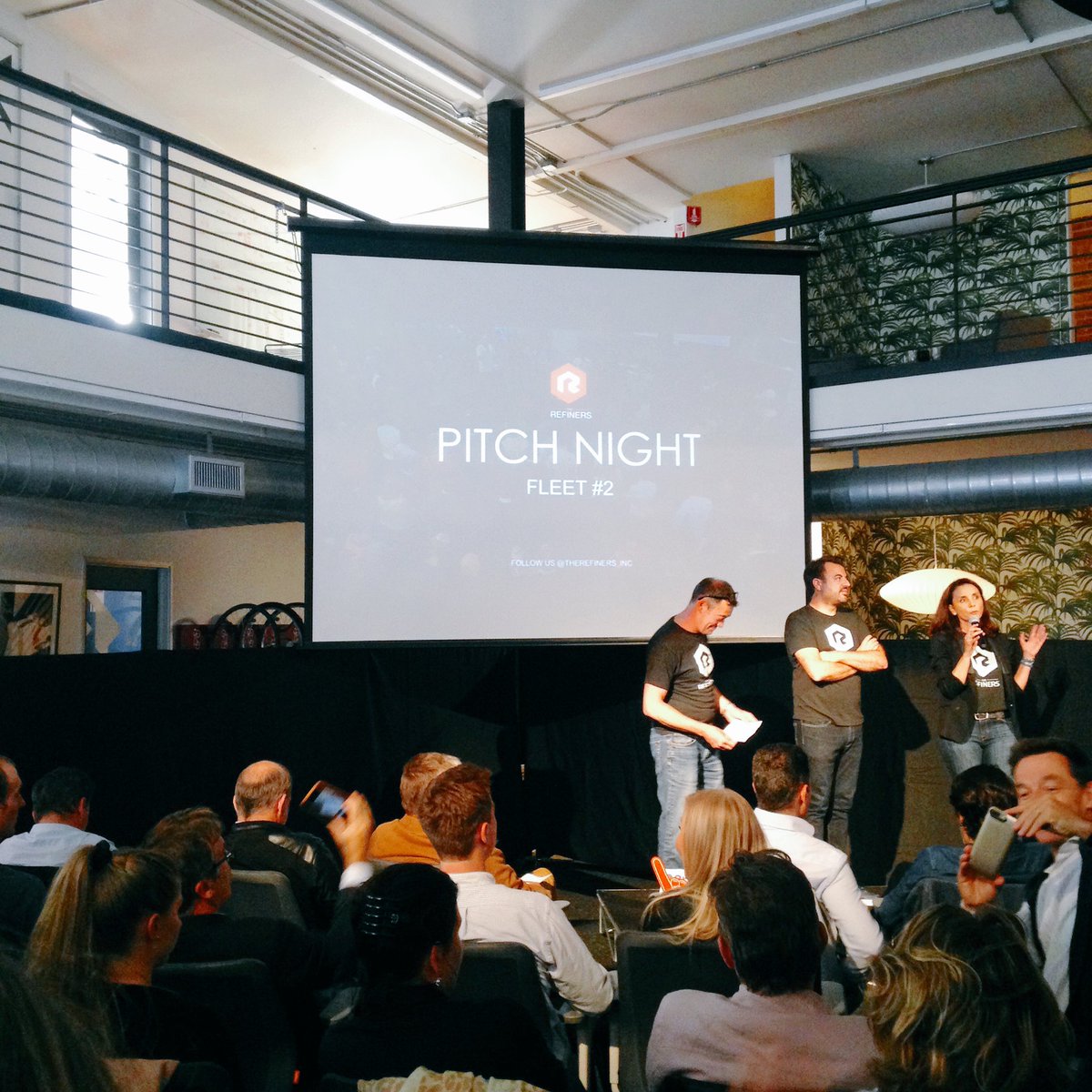 FranceinSF's tweet photo. "Don't just come to #SiliconValley, crush it" Pitch Night Fleet #2  @TheRefiners_Inc at @parisoma #accelerator #program #startup #franceinsf https://t.co/KdntU2P0PB