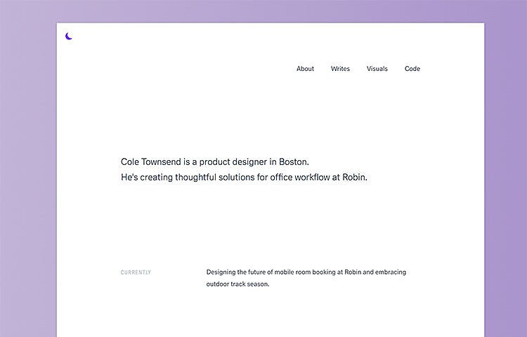 Latest site in the gallery: siiimple.com/cole-townsend-…