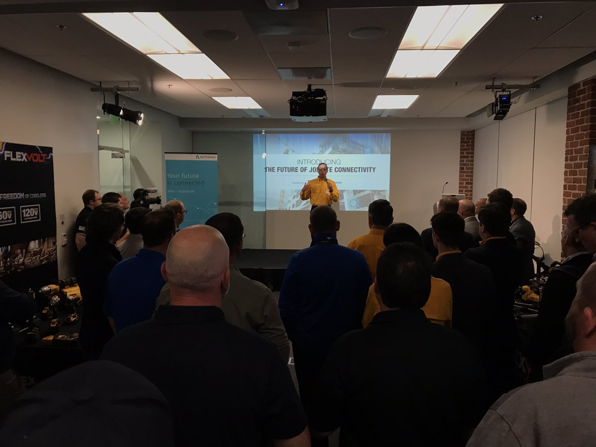 DisruptAEC's tweet image. The afterparty @DEWALTtough &amp;amp; @autodesk @ENRnews #enrfuturetech was awesome! @conappguru interviewing for @ConTechTrio