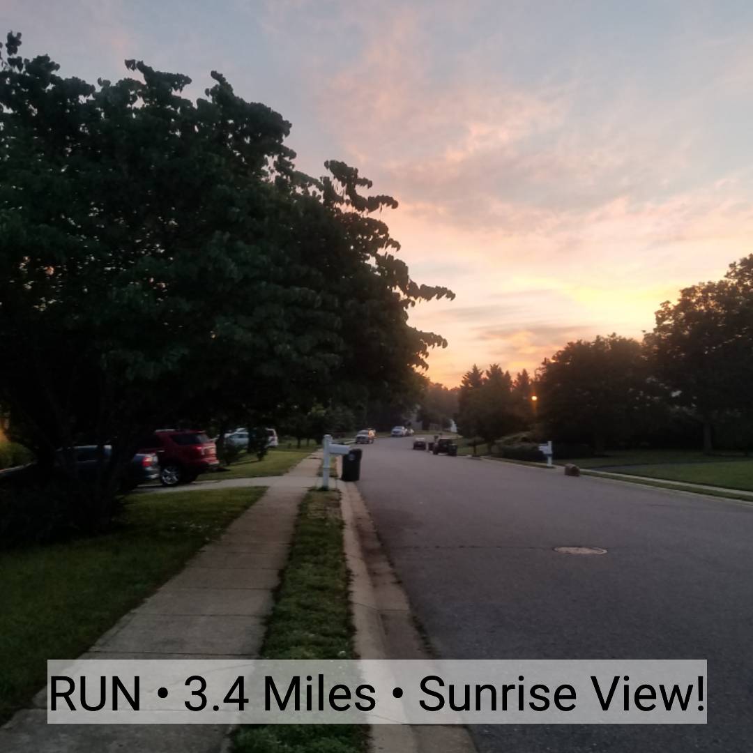 CheneyStacy's tweet photo. Thankful Thursday. Sunrise Trail Run. 3.4 Miles and a view! Spectacular! #Roadto2000km #TeamGoandDo #Uplevel #believe #happyrunner #run https://t.co/6DeSVctpaG